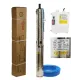Pachet hidrofor - Pompa submersibila DDT, 4SDM2/8 DDT-0077, 1500 W, carcasa inox-fonta, debit maxim 7000 L/h, inaltime maxim 120m + Presostat electronic inteligent digital reglabil DDT
