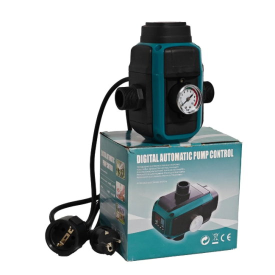 Pachet hidrofor - Pompa submersibila DDT, 4SDM2/8 DDT-0077, 1500 W, carcasa inox-fonta, debit maxim 7000 L/h, inaltime maxim 120m + Presostat electronic inteligent digital reglabil DDT