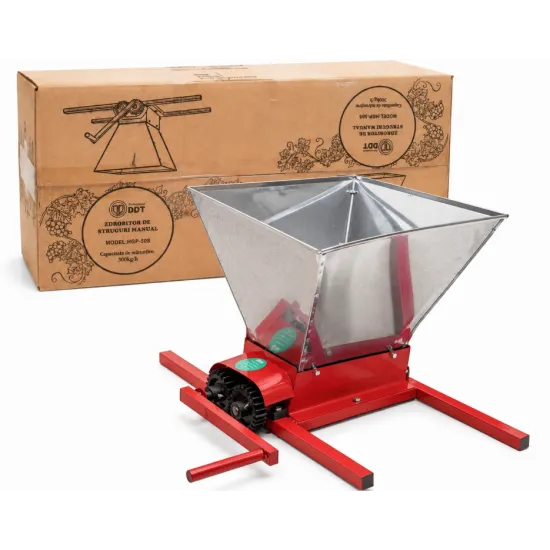 Zdrobitor de Struguri Manual DDT HGP-50S - Cuva 20 litri / 300 kg/h