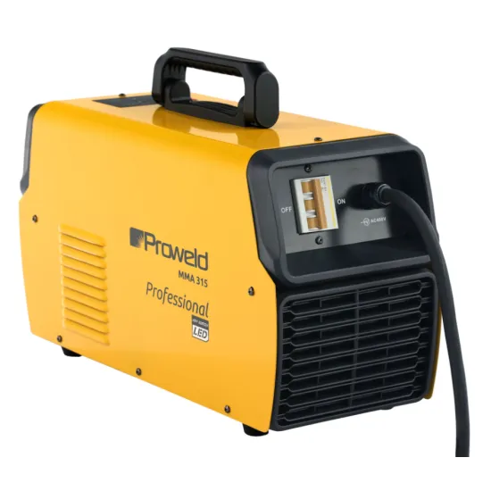 ProWELD MMA 315 LED Invertor digital sudură 315A, MMA Puls, TIG Lift, Arc Force, VRD, Electrozi Ø 2.0–6.0 mm, Oțel, Inox, Fontă