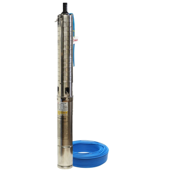 Pachet hidrofor - Pompa submersibilă DDT 4SP5/12 – 1.8 kW, 12 turbine inox, 8 m³/h, 90 m inaltimea de refulare + Presostat electronic inteligent digital reglabil