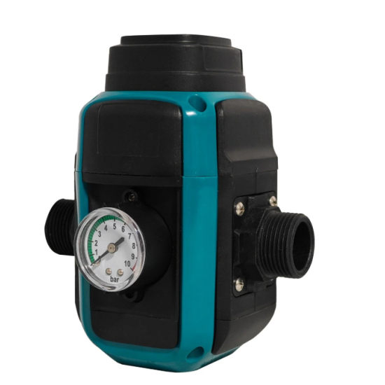 Pachet hidrofor - Pompa submersibilă DDT 4SP5/12 – 1.8 kW, 12 turbine inox, 8 m³/h, 90 m inaltimea de refulare + Presostat electronic inteligent digital reglabil