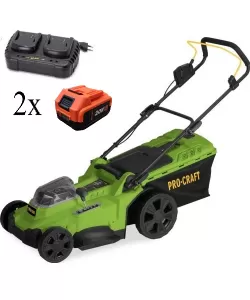 Masina de tuns iarba PROCRAFT PLM22 pe 2 acumulatori,20 V/ Masina de tuns iarba PROCRAFT PLM22 pe 2 acumulatori,20 V/