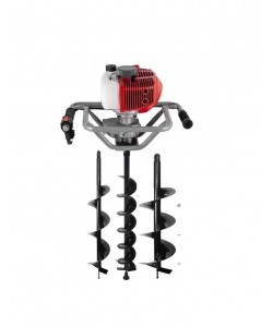 Motoburghiu foreza pamant, DDT 6 CP cu burghiu de 100/150/200 x 800 mm