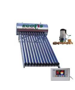 Kit PROMO Panou solar nepresurizat 100 litri din inox cu automatizare plus pompa majorare presiune Kit PROMO Panou solar nepresurizat 100 litri din inox cu automatizare plus pompa majorare presiune
