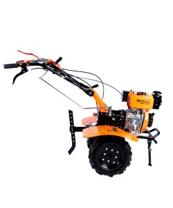 Motocultor DETOOLZ 7CP 280CC, motorina, 4T, 3 viteze, pornire manuala, cu roti