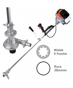 Atasament motocoasa pentru pompa de apa 1″, adaptor motocoasa pompa de apa 28 mm