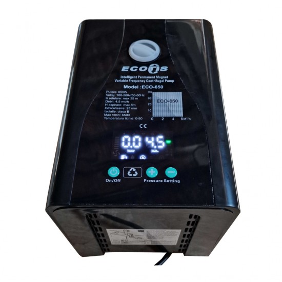 Pompa hidrofor ECOTIS cu debit variabil pentru marire debit 650w Pompa hidrofor ECOTIS cu debit variabil pentru marire debit 650w
