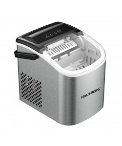Aparat de preparat gheata HAUSBERG , capacitate vas apa 1.2 litri, productie cuburi gheata 12-15 kg / 24 ore, capacitate de stocare 0.6 kg, 9 cuburi/6-9 min, argintiu Aparat de preparat gheata HAUSBERG , capacitate vas apa 1.2 litri, productie cuburi gheata 12-15 kg / 24 ore, capacitate de stocare 0.6 kg, 9 cuburi/6-9 min, argintiu