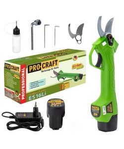 Foarfeca PROCRAFT ES16Li pentru crengi, cu acumulator,16 V/2 Ah, 1000 RPM