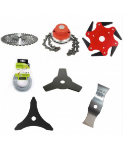 Set motocoasa 7 piese, disc 230x40T vidia, cu 6 cutite pliabile, 2T 12inch, 3T 255, 3T 255 ondult, tambur cu lant drujba si fir 2.4mm x 12m Set motocoasa 7 piese, disc 230x40T vidia, cu 6 cutite pliabile, 2T 12inch, 3T 255, 3T 255 ondult, tambur cu lant drujba si fir 2.4mm x 12m