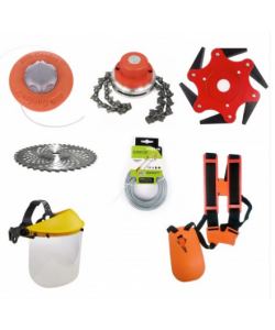 Set motocoasa 7 piese, disc ondulat 255x40T, disc 6 cutite pliabile, tambur fir si lant drujba, fir 2.4mm x12m, ham si casca protectie Set motocoasa 7 piese, disc ondulat 255x40T, disc 6 cutite pliabile, tambur fir si lant drujba, fir 2.4mm x12m, ham si casca protectie