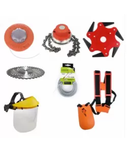 Set motocoasa 7 piese, disc ondulat 255x40T, disc 6 cutite pliabile, tambur fir si lant drujba, fir 2.4mm x12m, ham si casca protectie Set motocoasa 7 piese, disc ondulat 255x40T, disc 6 cutite pliabile, tambur fir si lant drujba, fir 2.4mm x12m, ham si casca protectie