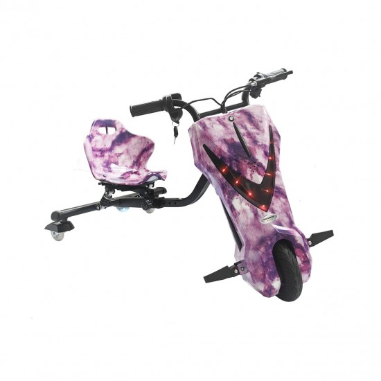 Tricicleta electrica Drift HAUSBERG KIDS, 8inch, viteza 15 km/h , autonomie 10-15 km, motor 250 W, Roz