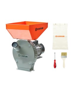 Moara electrica SCHUMANN, motor 3,9 kw, pentru cereale si stiuleti (2 in 1), Cuva Mare, 3000 rpm, 325 kg/h, 4 site de rezerva, 20 ciocanele Moara electrica SCHUMANN, motor 3,9 kw, pentru cereale si stiuleti (2 in 1), Cuva Mare, 3000 rpm, 325 kg/h, 4 site de rezerva, 20 ciocanele