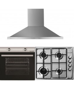 Pachet Cuptor Incorporabil Hausberg HB-8051IN, + Plita incorporabila Hausberg HB-555, Gaz, + Hota incorporabila decorativa Hausberg HB-1260