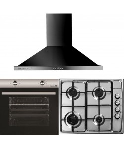 Pachet Cuptor Incorporabil Hausberg HB-8051IN, + Plita incorporabila Hausberg HB-555, Gaz, + Hota incorporabila decorativa Hausberg HB-1260NG