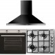 Pachet Cuptor Incorporabil Hausberg HB-8051IN, + Plita incorporabila Hausberg HB-555, Gaz, + Hota incorporabila decorativa Hausberg HB-1260NG