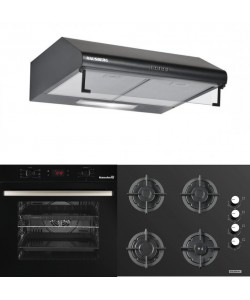 Pachet Cuptor electric incorporabil Hausberg HB-8054NG, Plita incorporabila Hausberg HB-567NG, Gazt, Hota traditionala Hausberg HB-1210NG