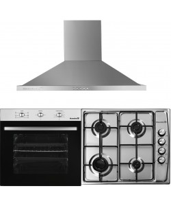 Pachet Cuptor incorporabil Hausberg HB-8053IN, + Plita incorporabila Hausberg HB-555, Gaz, + Hota incorporabila decorativa Hausberg HB-1260