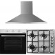 Pachet Cuptor incorporabil Hausberg HB-8053IN, + Plita incorporabila Hausberg HB-555, Gaz, + Hota incorporabila decorativa Hausberg HB-1260