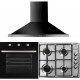 Pachet Cuptor incorporabil Hausberg HB-8053NG, + Plita incorporabila Hausberg HB-555, Gaz, + Hota incorporabila decorativa Hausberg HB-1260NG