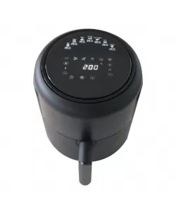 Friteuza cu aer cald HAUSBERG HB-2356, 1000-1200 W, 2.6 litri, temporizator 30 min, termostat reglabil 80 - 200 grade C, 5 programe gatit, protectie supraincalzire, Negru Friteuza cu aer cald HAUSBERG HB-2356, 1000-1200 W, 2.6 litri, temporizator 30 min, termostat reglabil 80 - 200 grade C, 5 programe gatit, protectie supraincalzire, Negru