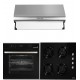 Pachet Cuptor electric incorporabil Hausberg HB-8054NG + Plita incorporabila Hausberg HB-563, Gaz, + Hota traditionala Hausberg HB-1215