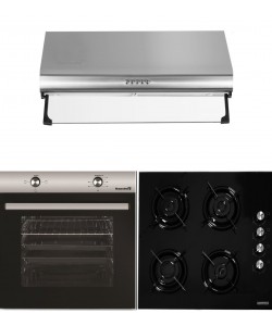 Pachet Cuptor Incorporabil Hausberg HB-8051IN,  + Plita incorporabila Hausberg HB-563, Gaz, + Hota traditionala Hausberg HB-1215