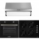 Pachet Cuptor incorporabil Hausberg HB-8051NG,  Plita incorporabila Hausberg HB-563, Gaz,  Hota incorporabila decorativa Hausberg HB-1220