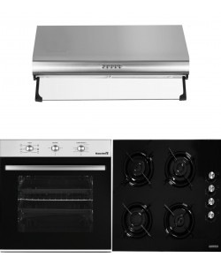 Pachet Cuptor incorporabil Hausberg HB-8053IN, + Plita incorporabila Hausberg HB-563, Gaz, + Hota traditionala Hausberg HB-1215