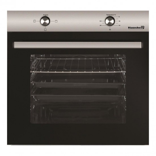 Pachete incorporabile HAUSBERG cuptor HB-8051IN, Electric, 2000 W, 76 l, 4 Functii, Clasa A, Plita HB-567NG, Gaz, 4 arzatoare, siguranta GAZ, fonta, Sticla, Hota decorativa HB-2285NG, 60 cm, Filtru aluminiu, Negru/Inox