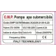 Pompa de apa submersibila Campion 3QGD0.8-50-0.25 Inaltime de refulare 160 m, debit 5 m³/h, putere 1500 W
