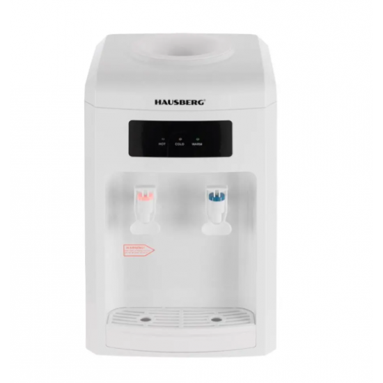 Dozator apa Hausberg HB-6026AB, putere incalzire 550 W, putere racire 80 W, indicatoare LED pentru apa calda si rece, termostat automat, Alb