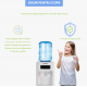 Dozator apa Hausberg HB-6026AB, putere incalzire 550 W, putere racire 80 W, indicatoare LED pentru apa calda si rece, termostat automat, Alb