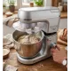 Mixer planetar Royalty Line RL-PKM1600, 1600W, Bol 6L Inox, 6 Viteze + Pulse, Accesorii incluse, Argintiu
