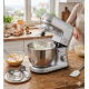 Mixer planetar Royalty Line RL-PKM1600, 1600W, Bol 6L Inox, 6 Viteze + Pulse, Accesorii incluse, Argintiu