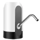 Dispozitiv electric reincarcabil de pompare apa, HAUSBERG HB-2605, din otel inoxidabil si plastic, pentru sticle PET de 10l, buton on/off, baterie incorporata, USB, alb/negru