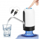 Dispozitiv electric reincarcabil de pompare apa, HAUSBERG HB-2605, din otel inoxidabil si plastic, pentru sticle PET de 10l, buton on/off, baterie incorporata, USB, alb/negru