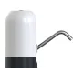 Dispozitiv electric reincarcabil de pompare apa, HAUSBERG HB-2605, din otel inoxidabil si plastic, pentru sticle PET de 10l, buton on/off, baterie incorporata, USB, alb/negru