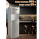 Dozator apa de podea Hausberg HB-6027, cu compresor, putere incalzire 550 W, putere racire 80 W, indicatoare LED pentru apa calda si rece, termostat automat, Negru-Argintiu