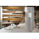 Dozator apa de podea Hausberg HB-6027, cu compresor, putere incalzire 550 W, putere racire 80 W, indicatoare LED pentru apa calda si rece, termostat automat, Negru-Argintiu