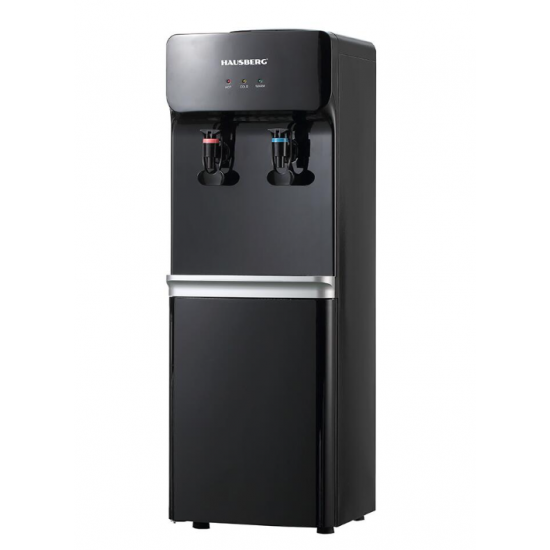 Dozator apa de podea HAUSBERG HB-6023NG, putere incalzire 550 W, putere racire 85 W, rezervor apa inox, indicator luminos, termostat reglabil, Negru