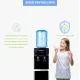 Dozator apa de podea HAUSBERG HB-6023NG, putere incalzire 550 W, putere racire 85 W, rezervor apa inox, indicator luminos, termostat reglabil, Negru