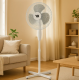 Ventilator cu picior HAUSBERG XB-110, 55w, 16 inch, 3 viteze, oscilatie, inaltime reglabila, Alb