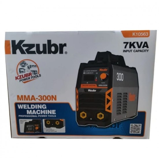 Invertor de sudura KZUBR MMA300N, electrozi 1.6-5 mm, 300 A, toate accesoriile incluse
