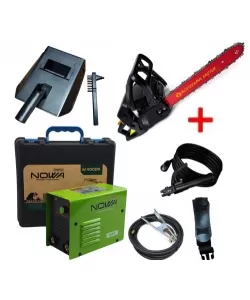 Pachet Drujba pe benzina Motoyama Japan 7800, 7.8 Cp + Aparat de sudra NOWA 400A Pachet Drujba pe benzina Motoyama Japan 7800, 7.8 Cp + Aparat de sudra NOWA 400A