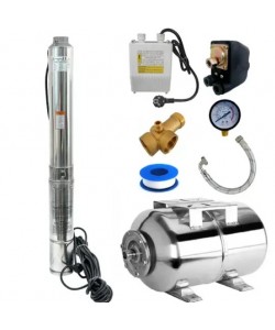 Kit Hidrofor Zinith Italy 50L inox cu Pompa submersibila  3STM122, 1.25KW, 140m, 100 l/min, 3/4 toli (21.5mm), Sistem premium complet Kit Hidrofor Zinith Italy 50L inox cu Pompa submersibila  3STM122, 1.25KW, 140m, 100 l/min, 3/4 toli (21.5mm), Sistem premium complet