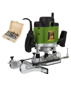 Freza lemn ProCraft POB 2400,2000 W, 23000 Rpm cu set 12 freze 8/12 mm