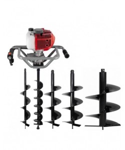 Motoburghiu foreza pamant, DDT 6 CP cu burghiu de 100/150/200/250/300 x 800 mm